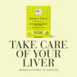 New Nordic Active Liver™ & Cleanse tablets help maintain normal liver function and fat metabolism, with milk thistle, artichoke, turmeric, and choline. Image of product.
