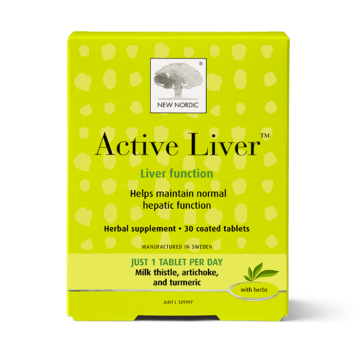 Front of Active Liver™ 30 tablets package.