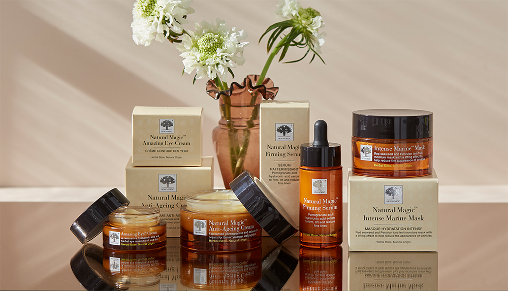 a group of our Natural Magic cream and white flowers
