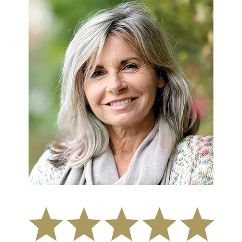 Blue Berry™ Eyebright Tablets 10 Women displayed with five stars beneath.