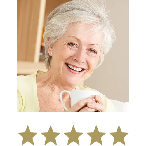 Blue Berry™ Eyebright Tablets 13 Women displayed with five stars beneath.
