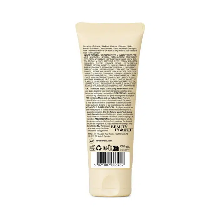Back of the Herbal Joy™ Anti-Ageing Hand Cream.