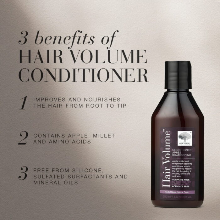 Benefits of the Hair Volume™ conditioner.
