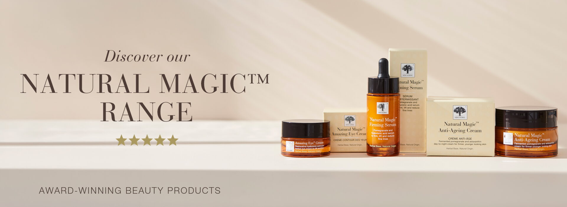 Banner showcasing the Natural Magic™ range.