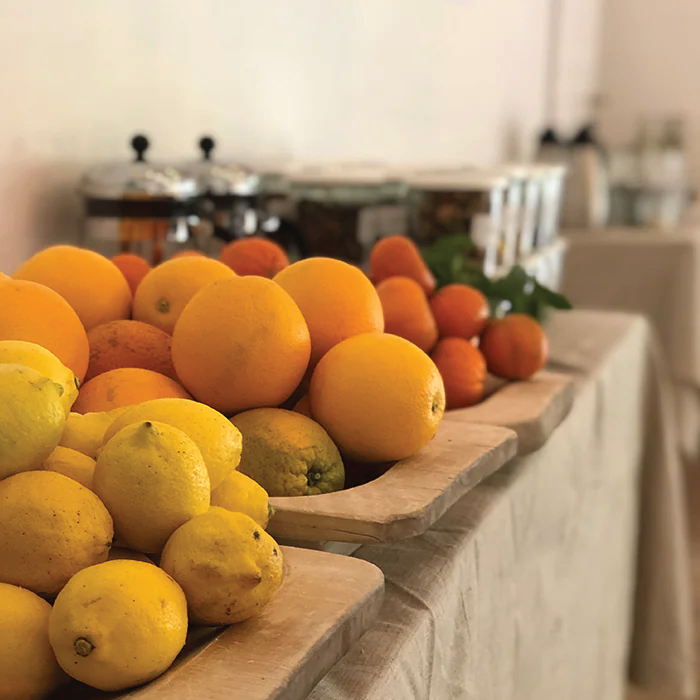 Various fruits displayed together, showing different colors, shapes, and types.